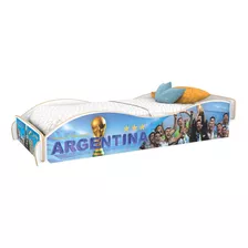 Cama Infantil Argentina Campeón Mundial 1 Plaza 