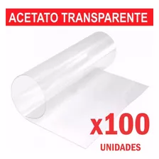 100 Acetato Laminas De 50x70cm Planchas Cristal Transparente