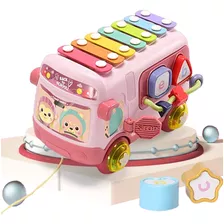 Mini Ônibus Escolar Educacional Toys Musical Sensory Bus Wit