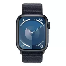 Apple Watch Series 9 Gps + Cellular Caixa Meia-noite De Alumínio 41 Mm Pulseira Loop Esportiva Meia-noite