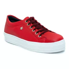 Tenis Feminino Casual Fechamento Elastico Conforto Starfox