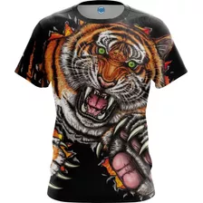 Camisa Camiseta Tigre Arte Exclusividade