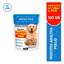 Master Dog Trocitos Jugosos Sachet 100gr X40 Und | Mdr