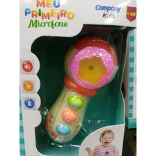 Microfone Para Bebê Infantil Brinquedo Musica Som Bebê 