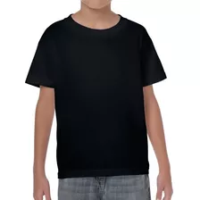 Camiseta Juvenil Básica Sem Estampa Preto Ou Branco