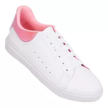 Tenis Moda Mujer Blanco Tacto Piel Stfashion 00303714