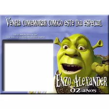 Arte Digital Convite Shrek Modelo 02 Vários Modelos