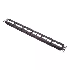 Panel De Parcheo 24 Puertos Modular Patch Panel 1u