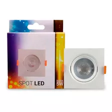 Mini Spot Branco Quente 3000k 5w Bivotl Quadrado - Luminatti