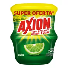 Lavaplatos Axión En Crema Limón 450 Gr X 2 Und