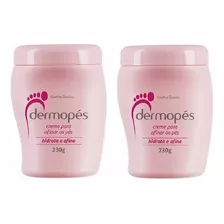  Kit 2 Creme Para Tratamento Dos Pés Hidrata E Afina Dermopés