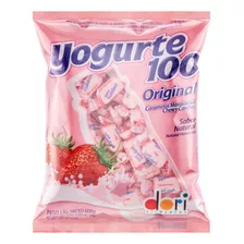 Bala Yogurte 100 Original Iogurte Morango S/glúten 600 G Jr