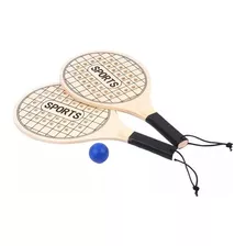 Par De Raquetes Beach Tênis Frescobol Tennis Com Bola