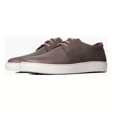 Zapatilla Urbana De Cuero Ceniza Luderitz Hombre Boating