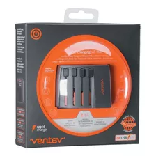 Ventev Cargador Universal Multipuerto 4 Conectores Ac 2 Usb