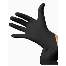 Guantes Descartables Nitrilo Negro X 100 Unid . Powercrest Talle Xl