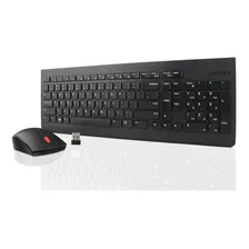 Kit Teclado E Mouse Sem Fio Lenovo Essential Preto 4x30m3946