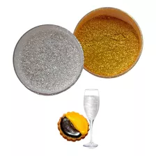 Matizadores Comestibles Efecto Glitter Bebidas Oro Plata 