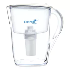 Jarra Purificadora De Agua Alcalina Marca: Ecotrade Filters Color Blanco Con Capacidad Para 2.6 Litros