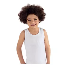Camisa Regata Infantil Juvenil 0 Ao 16 Algodão Lisa Básica