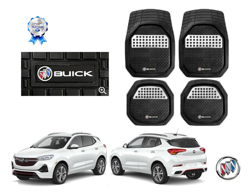 Tapetes 3d Logo Buick + Cubre Volante Encore Gx 2021 A 2023 Foto 2
