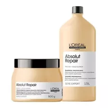 Loreal Absolut Repair Gold Quinoa Shampoo 1,5l + Másc 500g