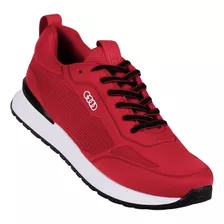 Tenis Casual Hombre Rojo Tipo Nobuk Clasben 06903927