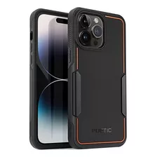 Poético Neón Serie Teléfono 14 Pro Max Case, Dual Layer Heav