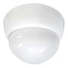 Lámpara Luminario Vídrio Opalino Lámina Acero Interior Maxxi Color Blanco/negro