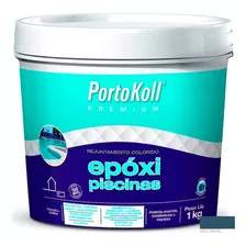 Rejunte Epóxi Piscina Portokoll 1kg Azul Royal