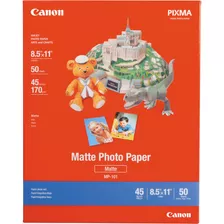 Papel Canon Inkjet 8.5x11 Mate 50h Mp-101.