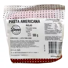 Pasta Americana Para Forrar Roja X500g