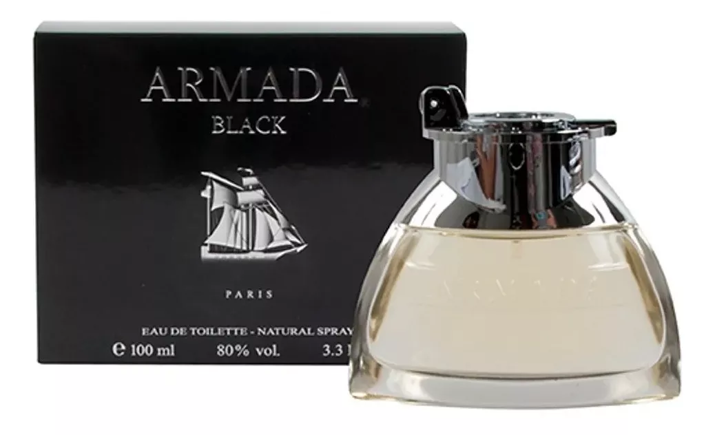 Perfume Armada Black Eau De Toilette Masculino Paris Bleu 100ml