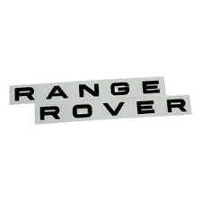 Emblema Letras Range Rover Frente Ou Traseira Prata Fosco 8f