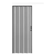 Puerta Plegable Pvc 90x200 Lino Gris