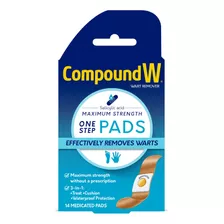 Compound W - Almohadillas Medicadas Para Quitar Verrugas Con