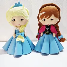 Princesas Frozen De Feltro 30 Cm