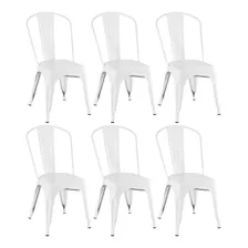 Kit 6 Cadeiras Branco