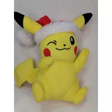 Peluche Original Pikachu Santa Navidad Tomy 24cm... 