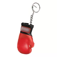 Llavero Mini Guante De Box Ringside Color Rojo Negro De 7cm