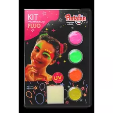 Set Maquillaje Fluo Artistico Pintafan X Color