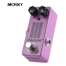 Pedal Guitarra Spring Reverb Mosky Clone Malekko Omicron Cor Roxo