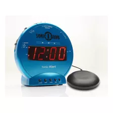 Reloj Despertador Sonic Alert Turquesa , Digital , Plastico