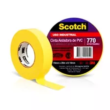 Cinta Uso Profesional Pvc Scotch 770 3m - Amarillo 19 Mm. X 