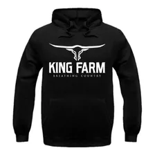 Blusa Moletom King Farm Breathing Country Cowboy Canguru