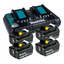 Kit Carregador 18v Dc18rd + 4 Bat 6ah Bl1860b - 220v Makita