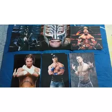 Lote 13 Poster Plastificado Tamaño Carta Wwe Lucha