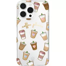 Funda Vevet Caviar Para iPhone 14 Pro Max Coffee