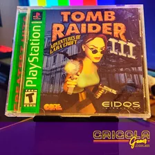 Jogo Tomb Raider 3 Original Americano Black P/ Ps1