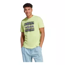 Playera Casual adidas M Doodle Mlt T Limon Para Hombre